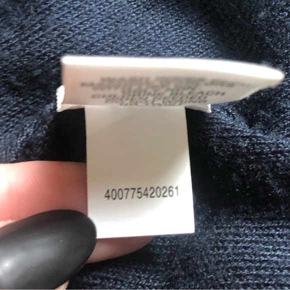 Croft & Barrow Open Knit Sweater Womens Medium Stripes Crochet Lined V Neck - Picture 10 of 11